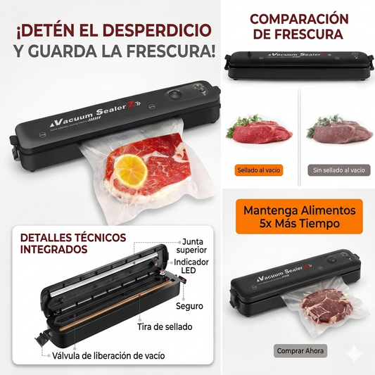 Kit Sellador al Vacío +bolsas
