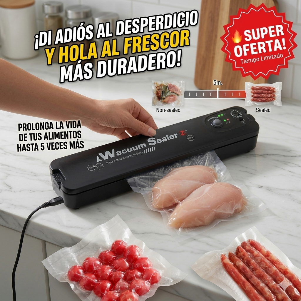 Kit Sellador al Vacío +bolsas